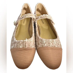 New C.Paravano Women's Flats Shoes Round Toe Ballet Flats with Strap